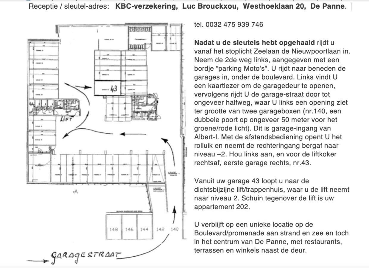 Residentie Albert-1, App.202, Zeelaan 214 De Panne Eksteriør billede